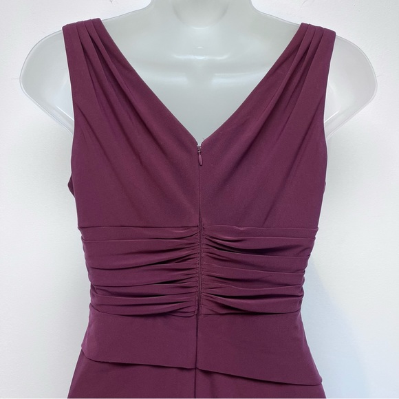 WHBM Instantly Slimming Twist-Detail Sheath Dress Purple Size 4P Petite - Picture 7 of 14